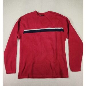 BKE Buckle Sweater Mens Small S Pullover Sweatshirt Crew Neck Red Cotton NWOT 2